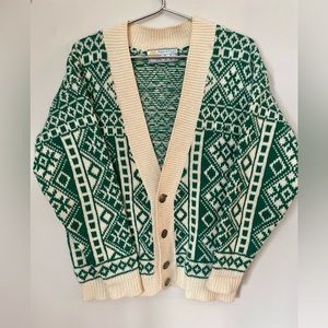 Vintage Robe di Kappa Ski Cardigan - 100% wool